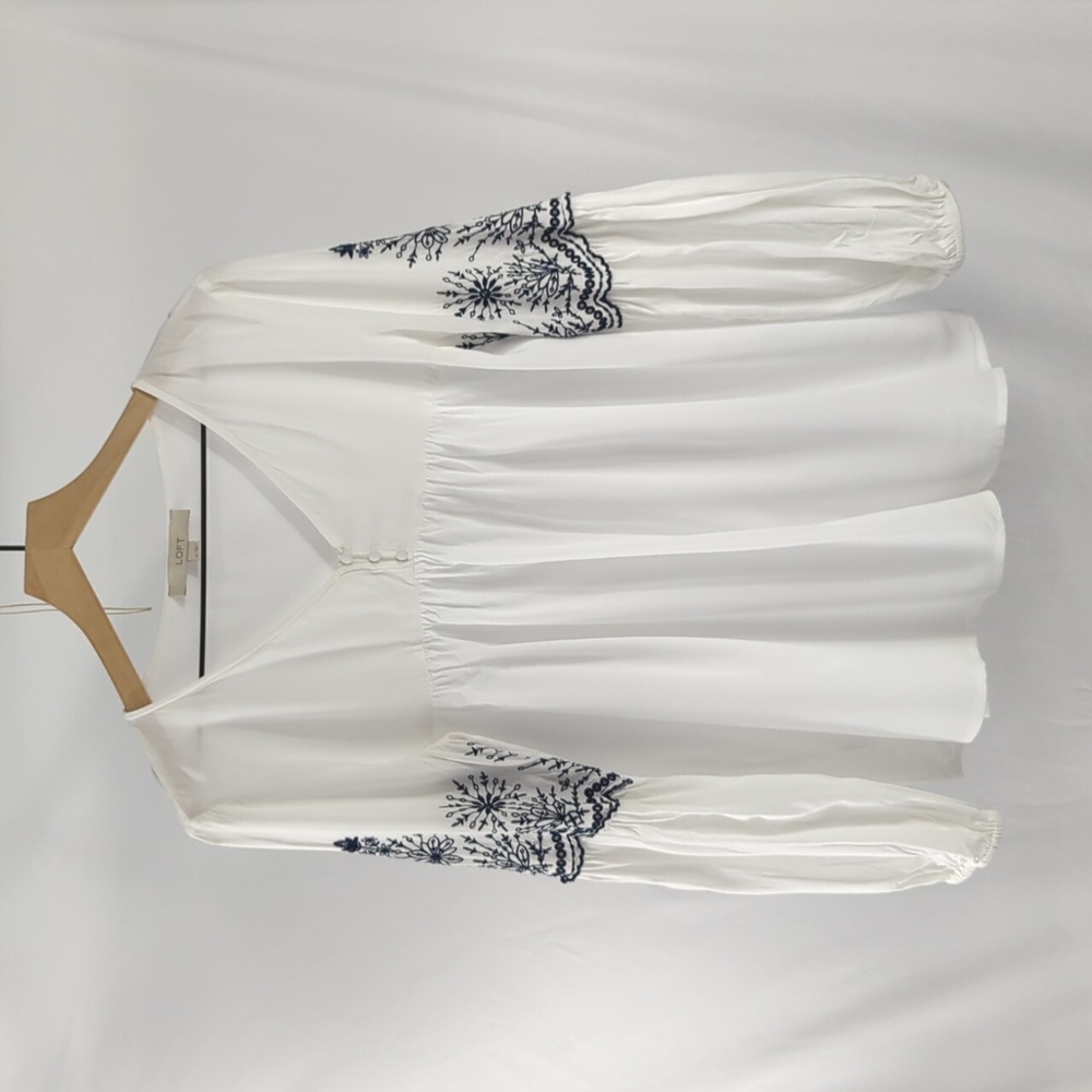 Loft Embroidered Boho Blouse